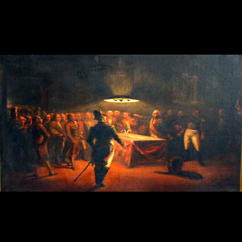14 DE MAYO DE 1811 - INTIMACIÓN A VELASCO, 1907 - ÓLEO DE GUILLERMO DA RÉ